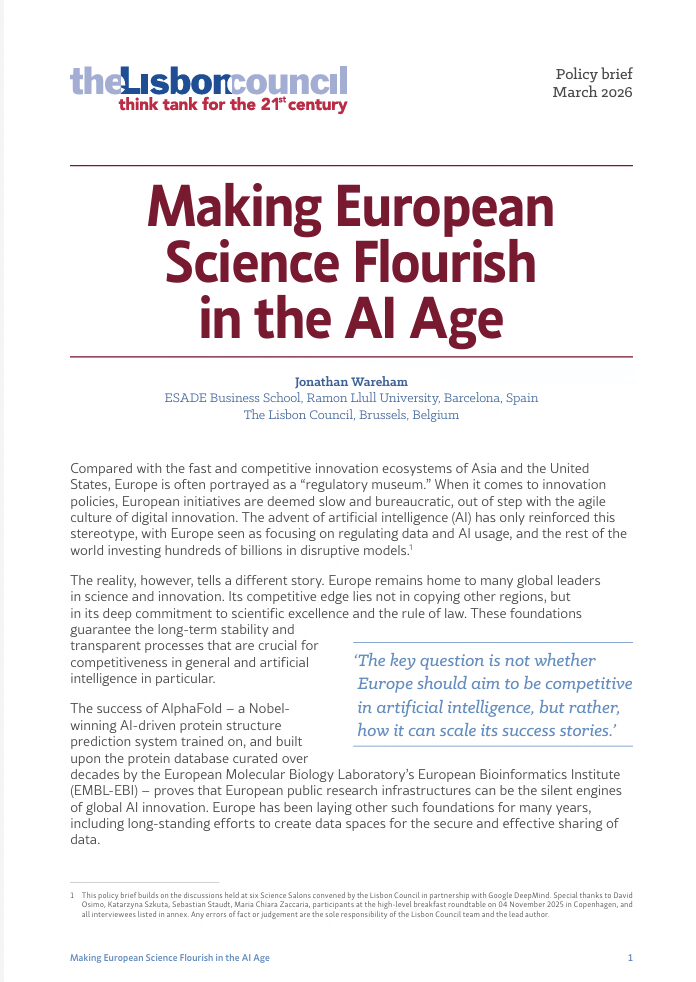 Making European Science Flourish in the AI Age